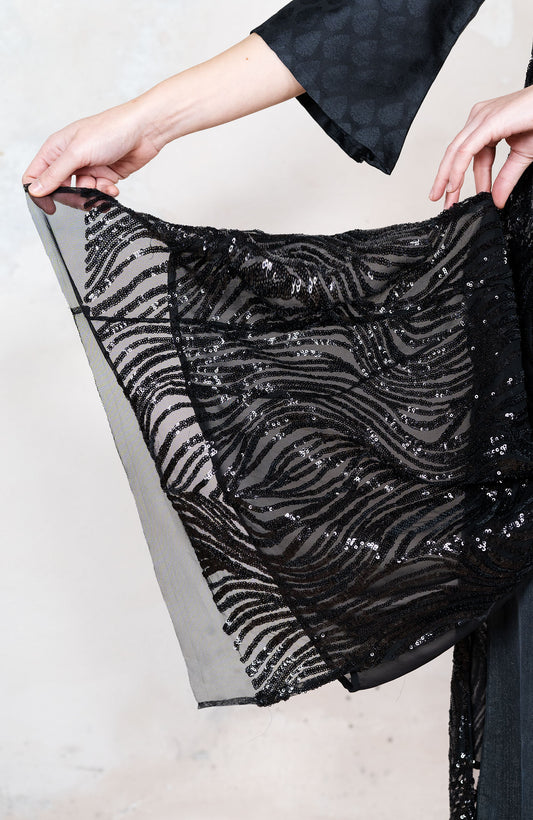 INDIAN FLOWER LONG DRESS COAT