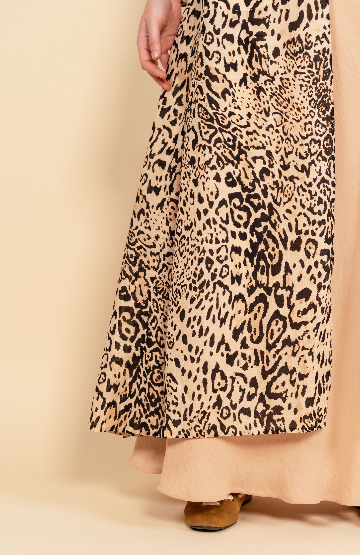 PRINTED LONG LIGHT COAT