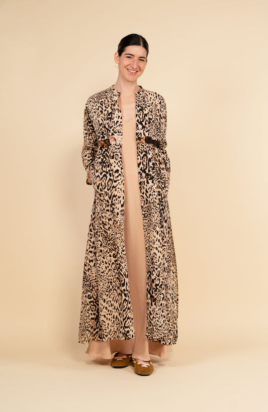 PRINTED LONG LIGHT COAT