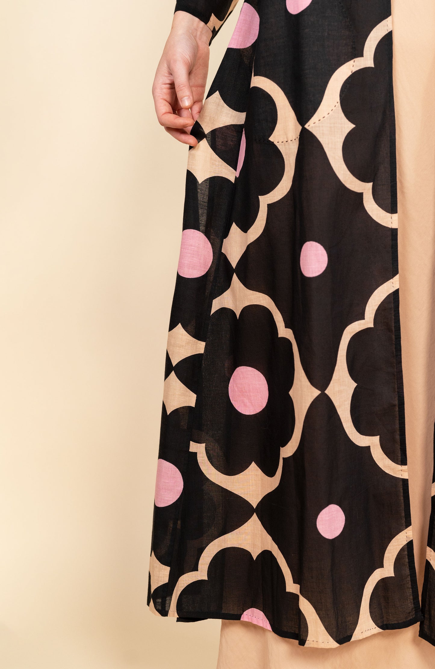 PRINTED LONG LIGHT COAT