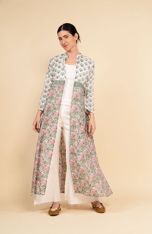 DECO BIJOUX BELT LONG LIGHT COAT