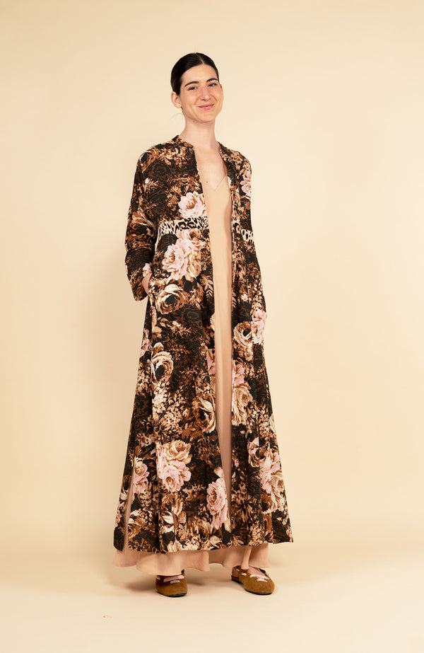PRINTED LONG LIGHT COAT