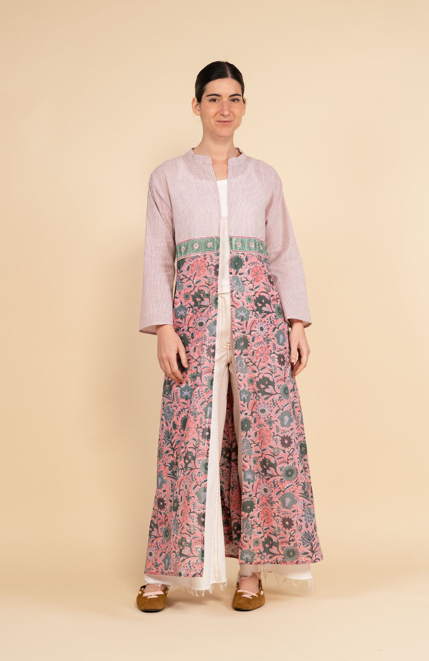 DECO BIJOUX BELT LONG LIGHT COAT