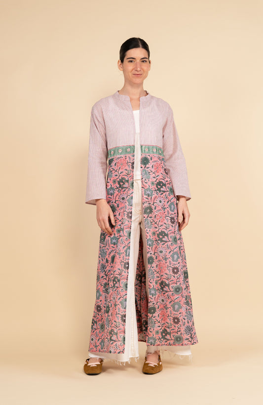 DECO BIJOUX BELT LONG LIGHT COAT