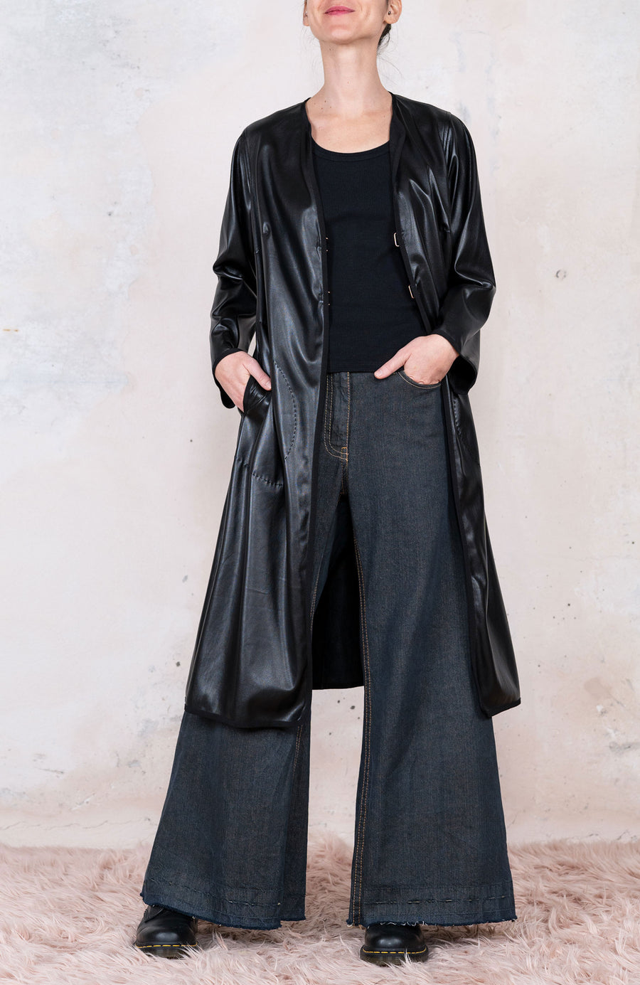 LEATHER MATRIX COAT