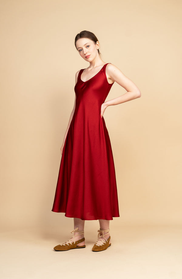 NIRVANA PERFECTO DRESS — japan red