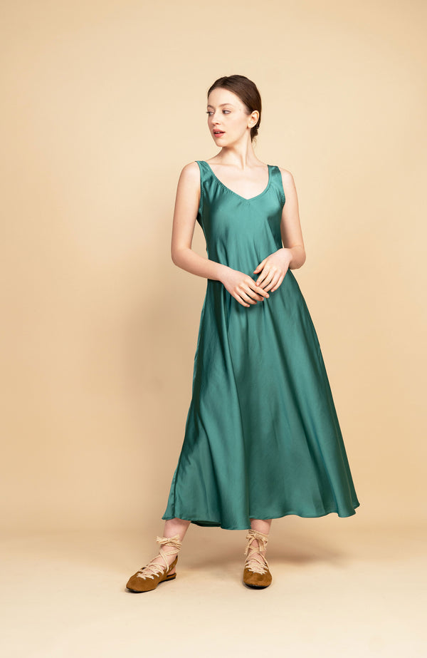 NIRVANA PERFECTO DRESS — japan emerald