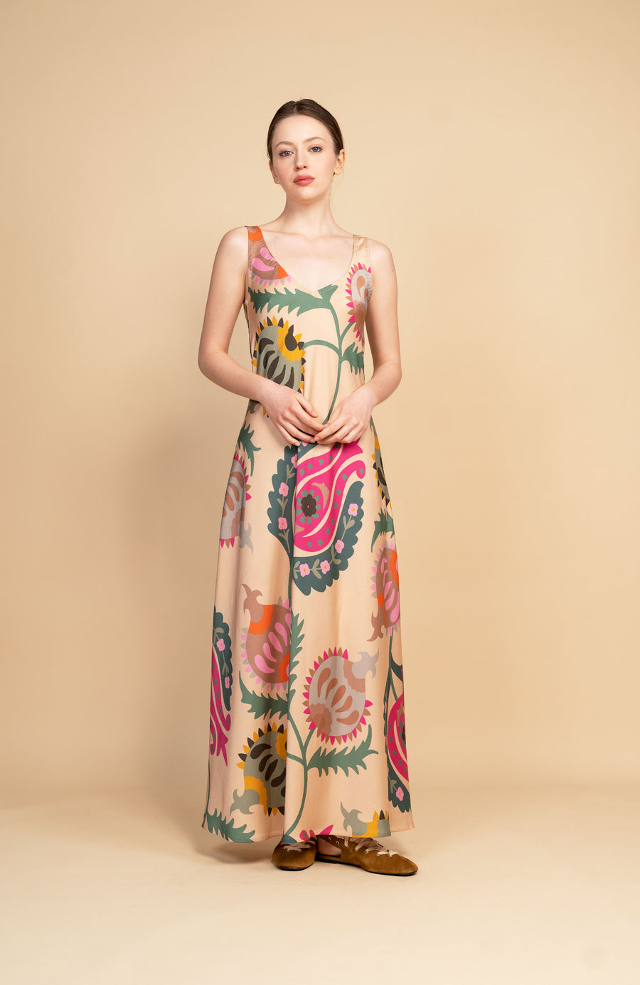 FLOWER LONG PERFECTO DRESS