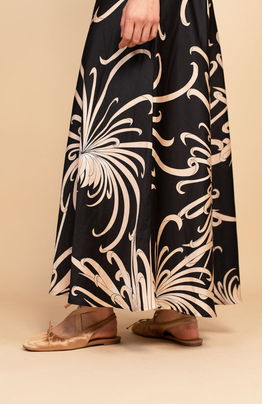 KYOTO FLOWER LONG PERFECTO DRESS