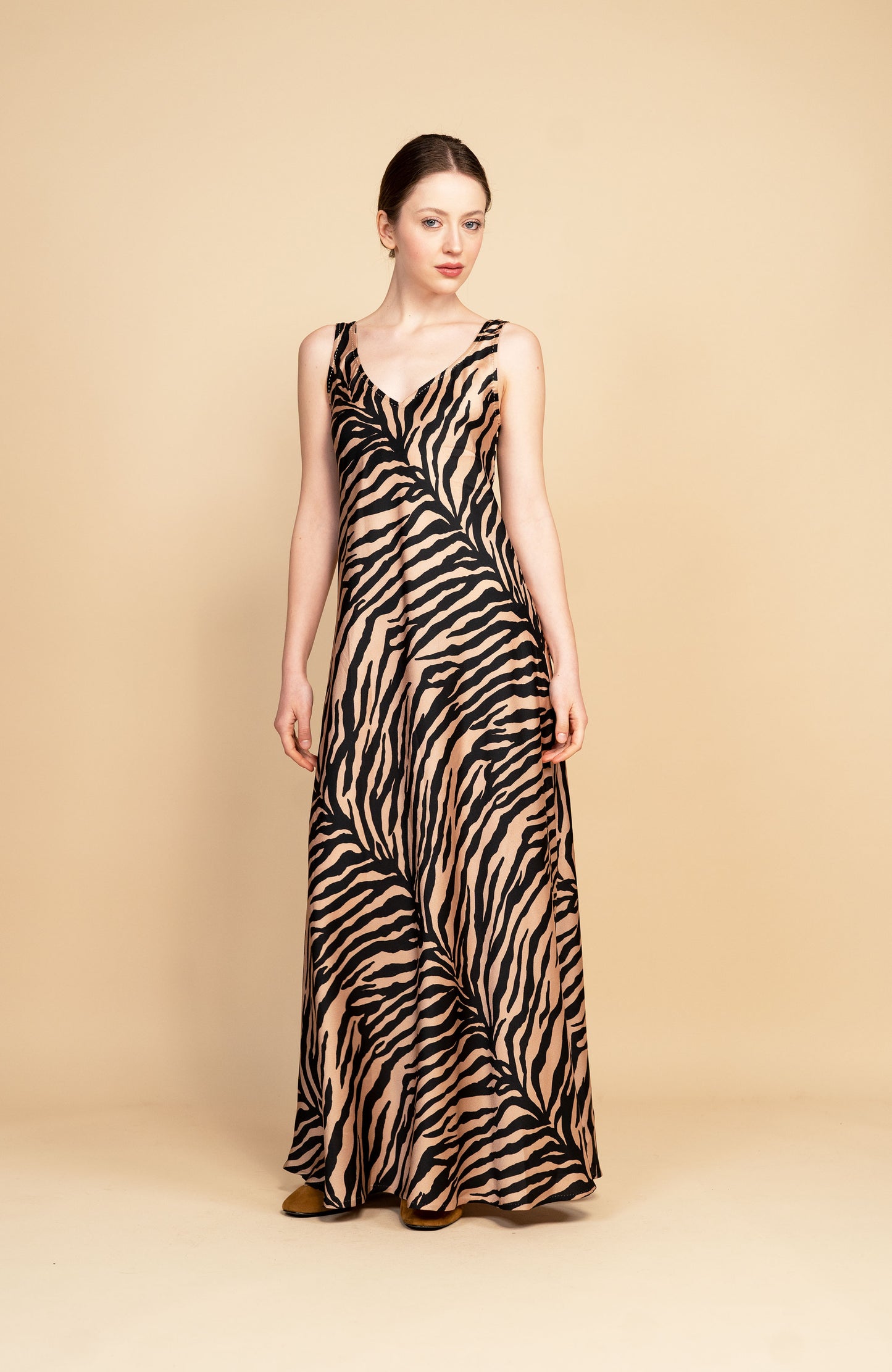 ANIMALIER LONG PERFECTO DRESS