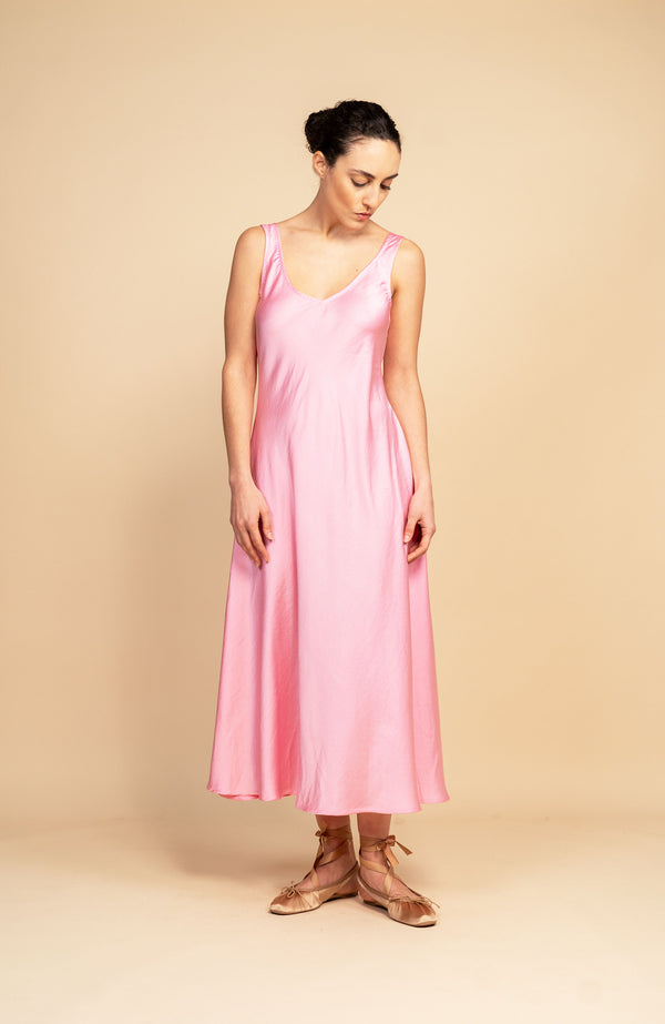 NIRVANA PERFECTO DRESS — rosa residenza