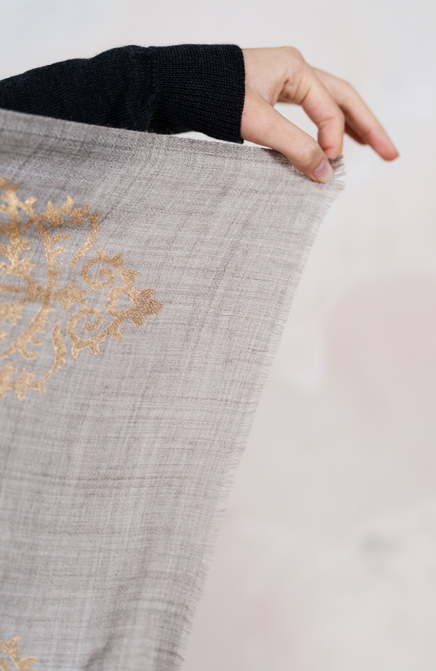 BLOCK PRINT PASHMINA