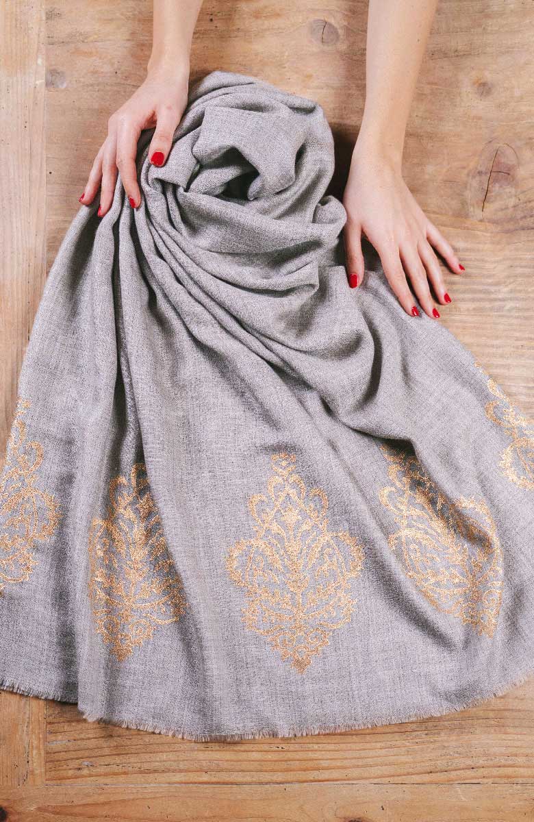 BLOCK PRINT PASHMINA