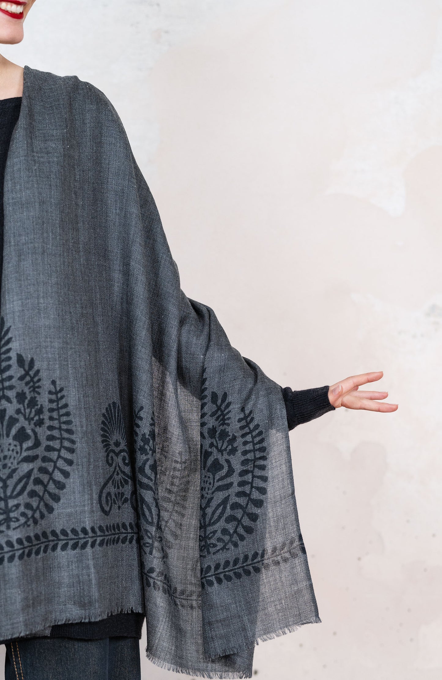 BLOCK PRINT PASHMINA
