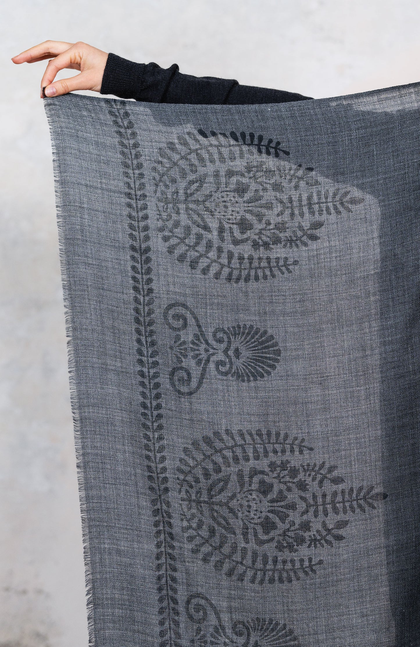 BLOCK PRINT PASHMINA