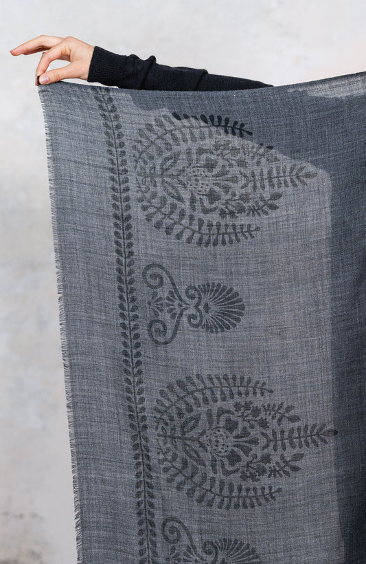 BLOCK PRINT PASHMINA