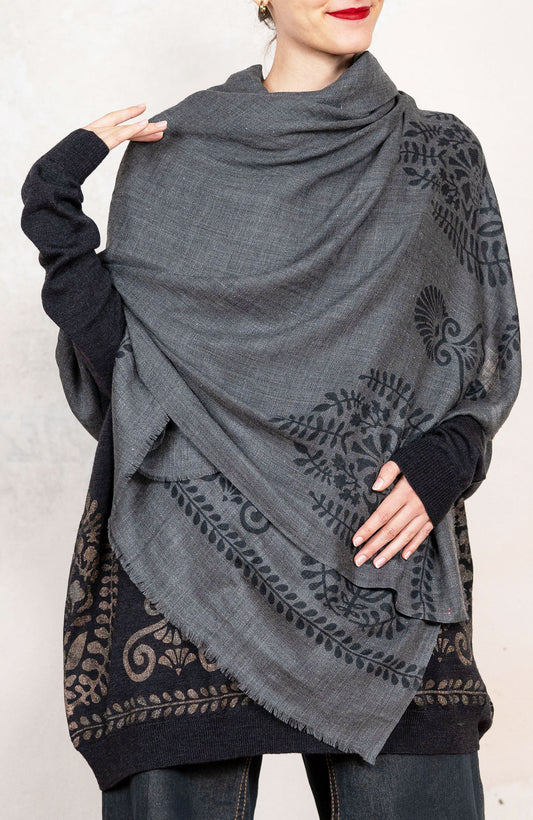 BLOCK PRINT PASHMINA