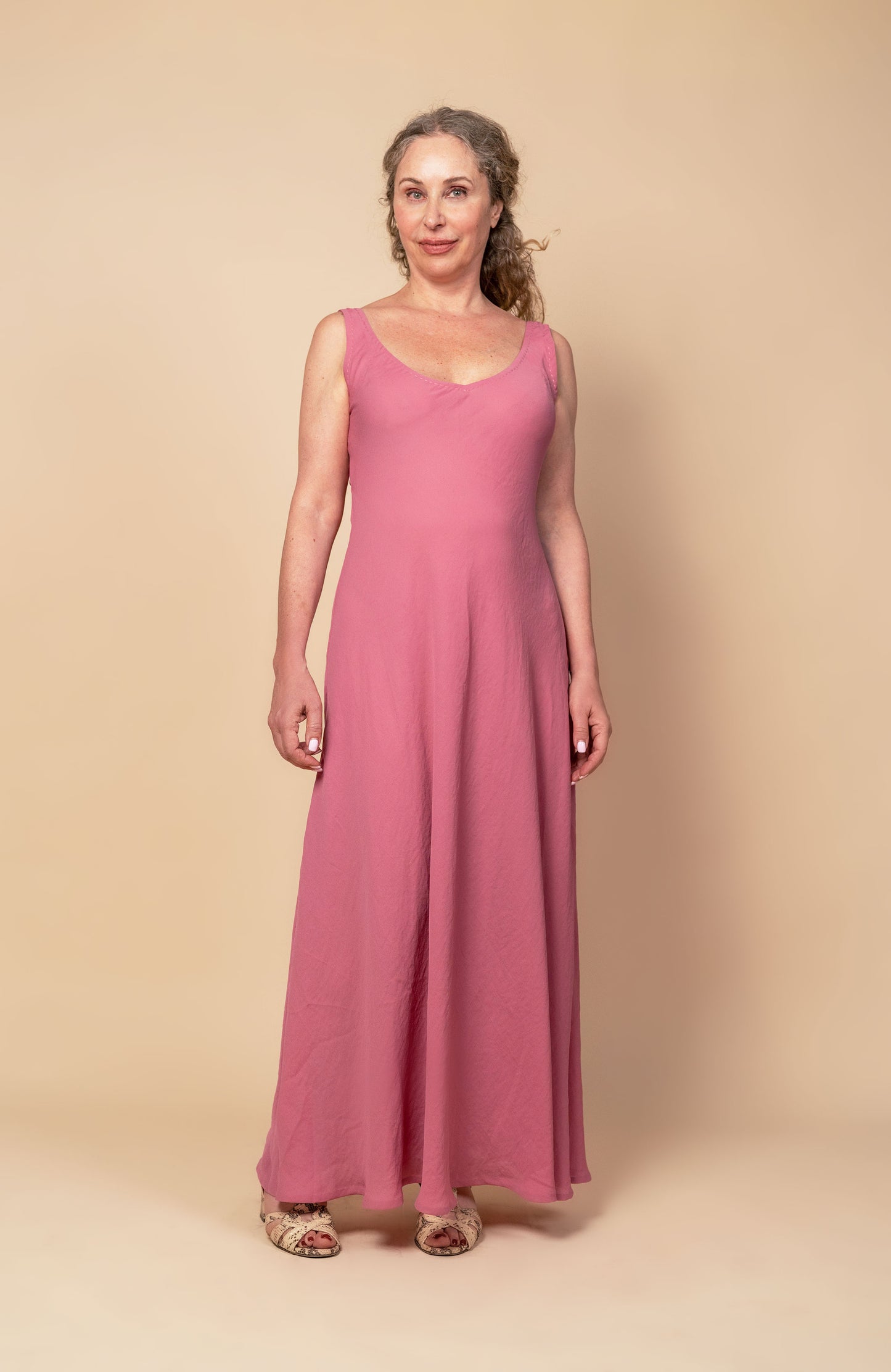 GEORGETTE LONG PERFECTO DRESS