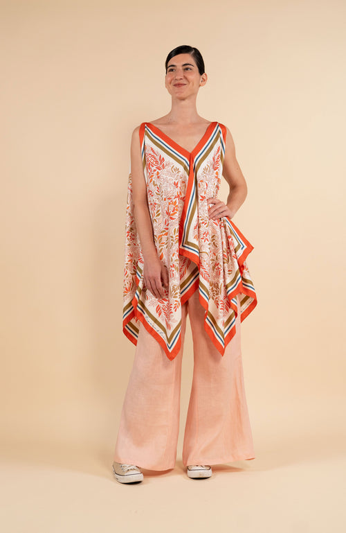 GORGEOUS FOULARD SILK TOP