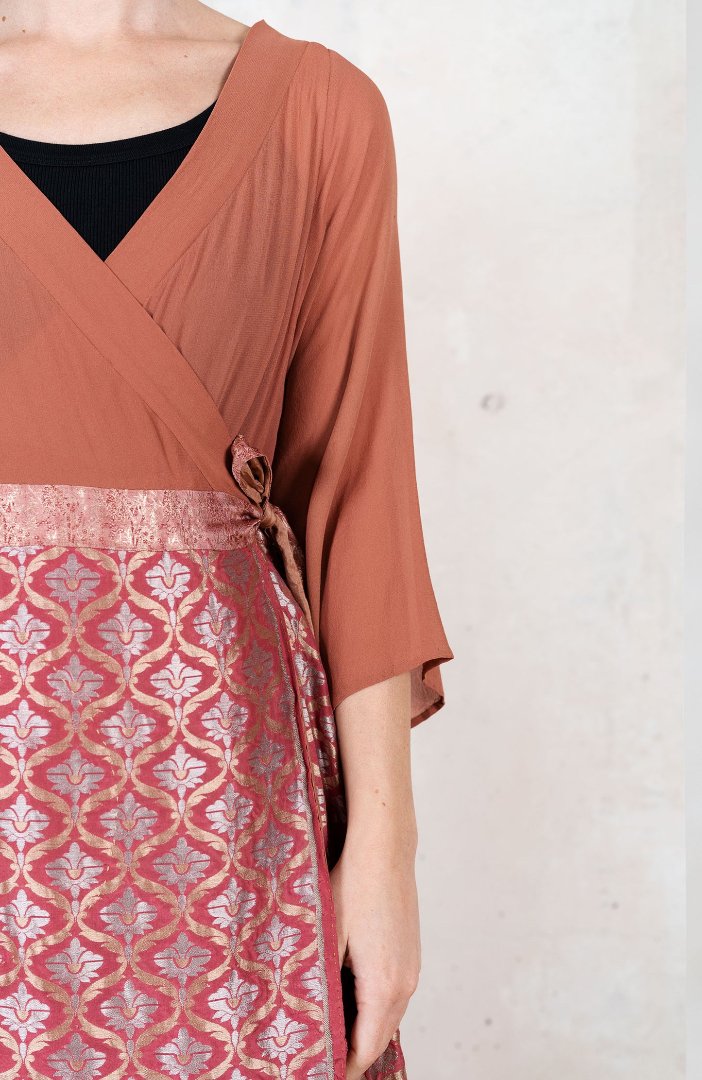 VINTAGE SAREE DRESS COAT