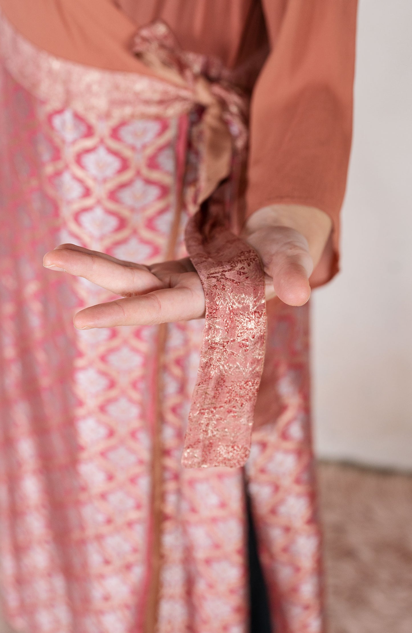 VINTAGE SAREE DRESS COAT