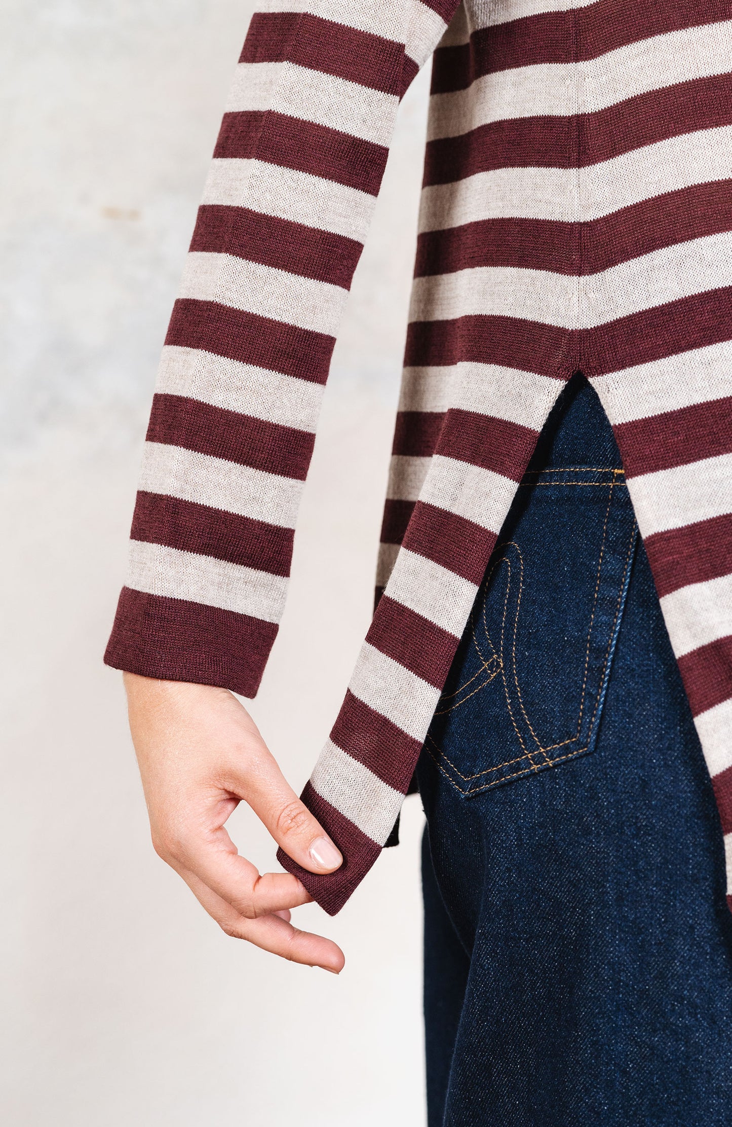 WOOL STRIPED SWEATER