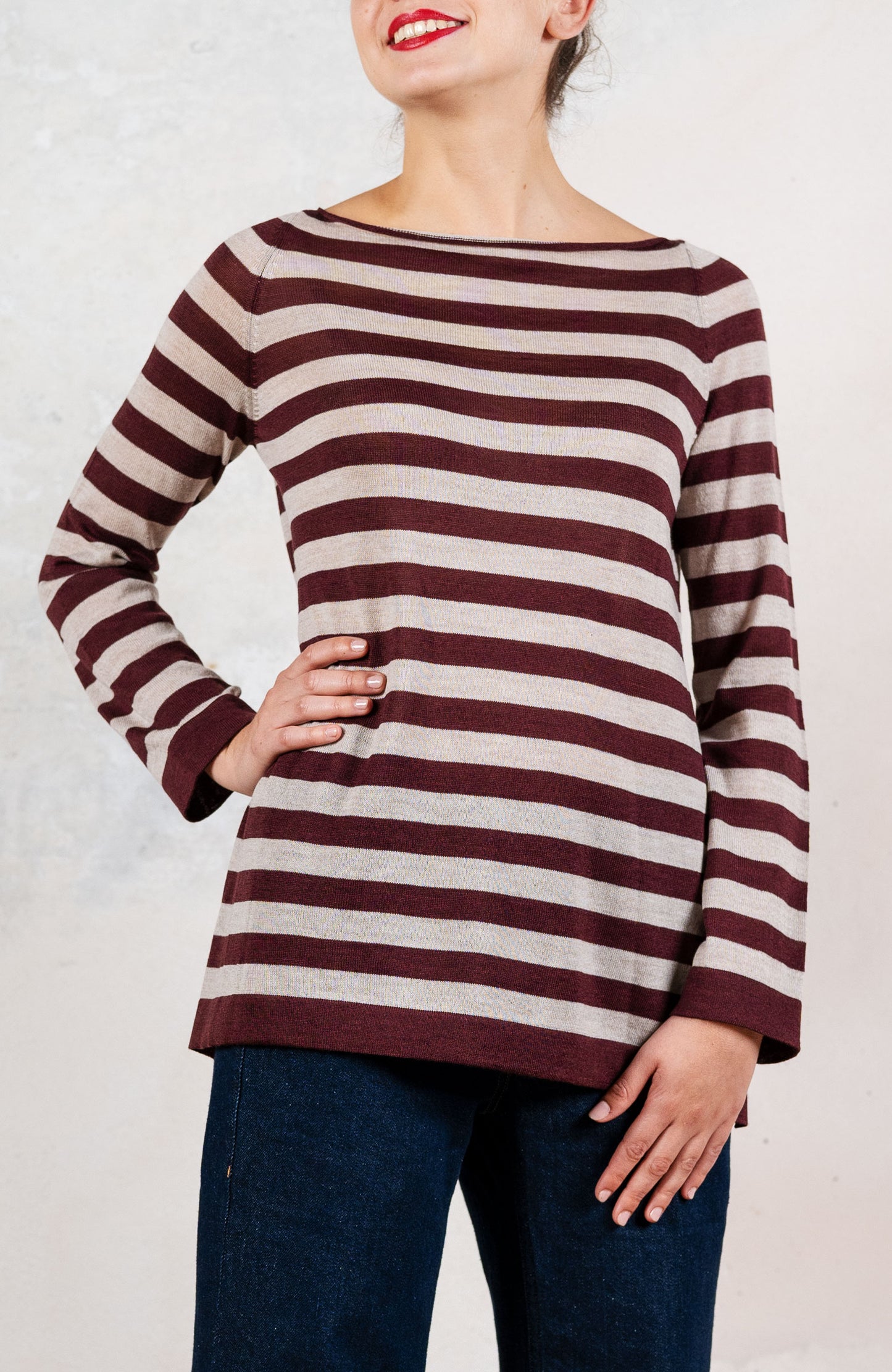 WOOL STRIPED SWEATER