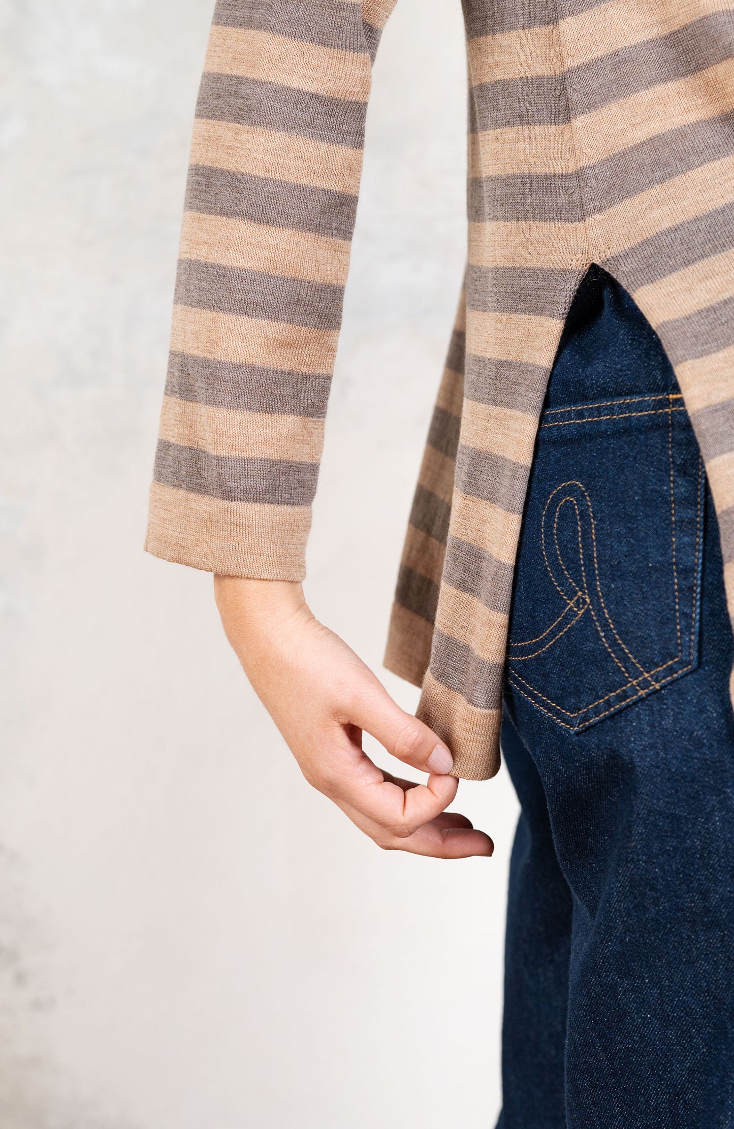 WOOL STRIPED SWEATER