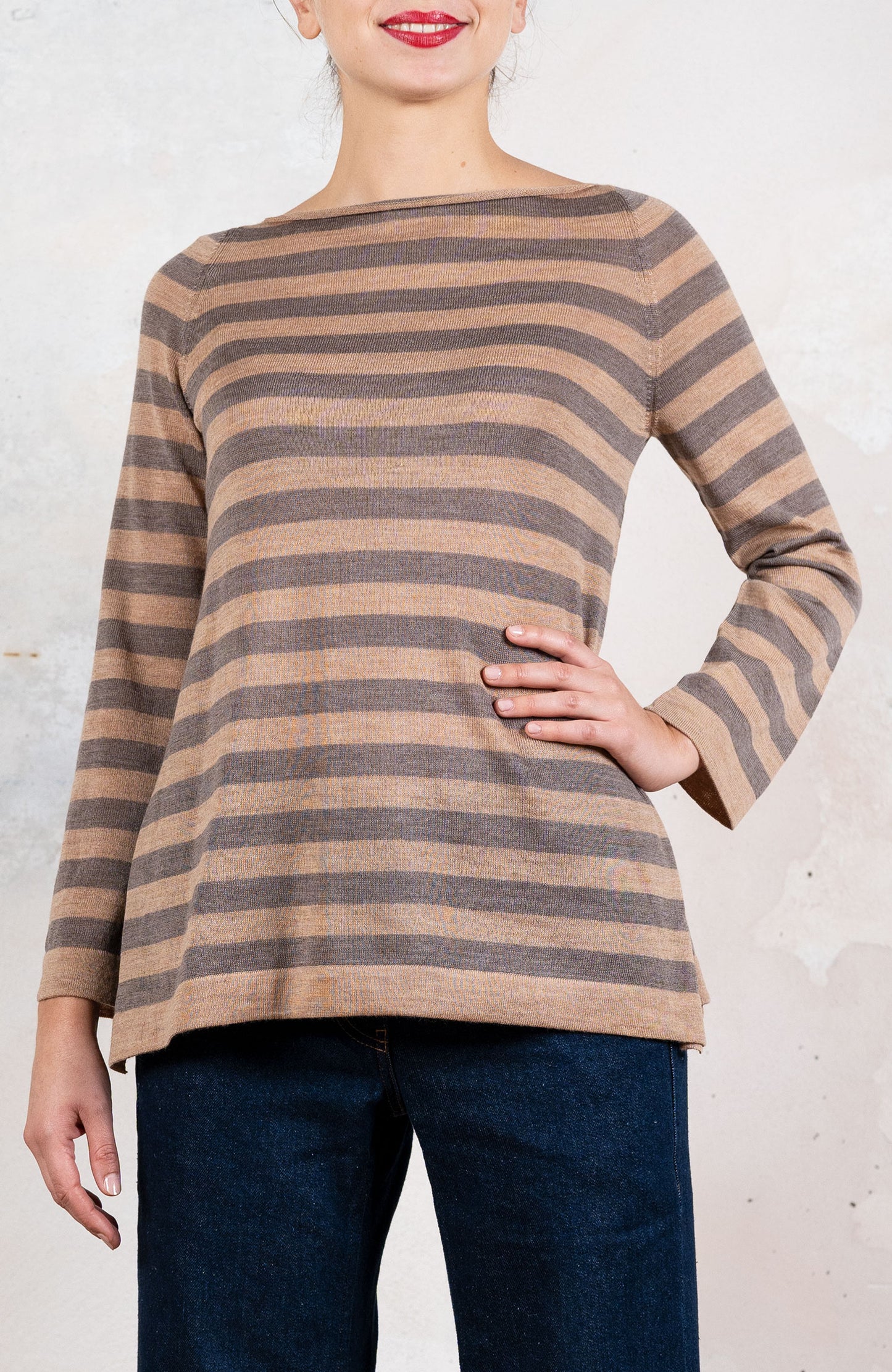 WOOL STRIPED SWEATER