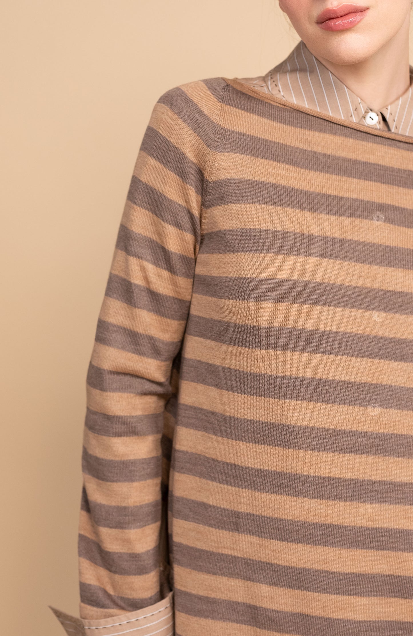 WOOL STRIPED SWEATER