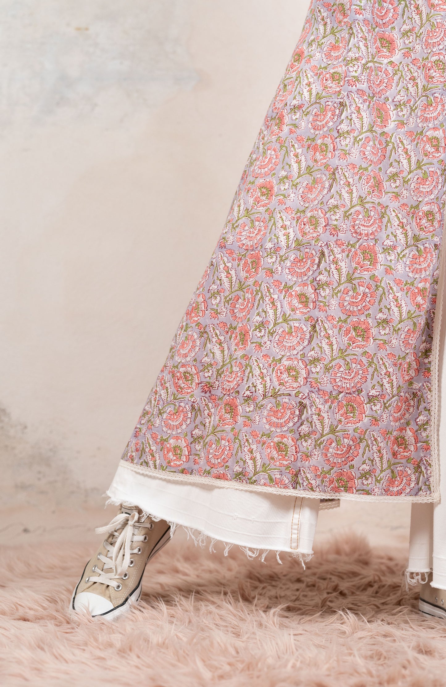 FULL OF INDIA LONG LIGHT COAT