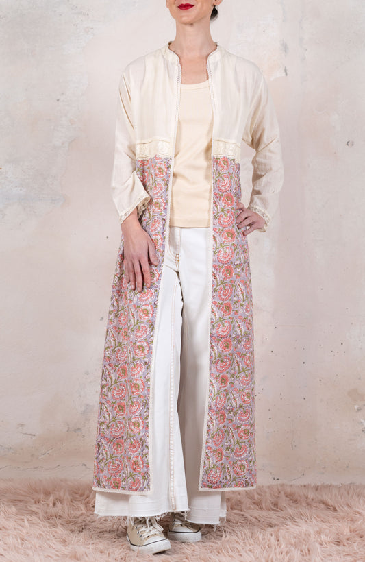 FULL OF INDIA LONG LIGHT COAT