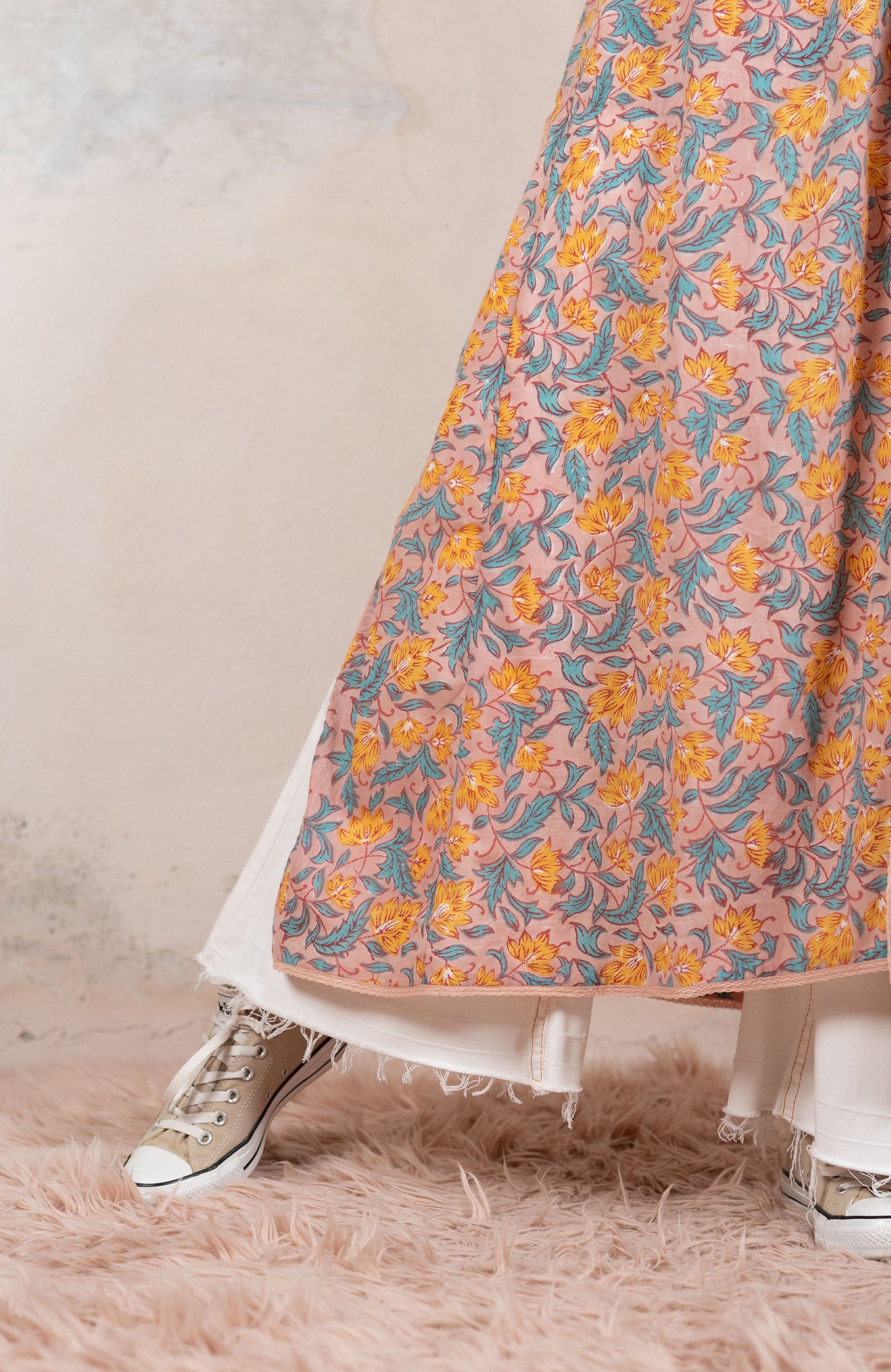 FULL OF INDIA LONG LIGHT COAT