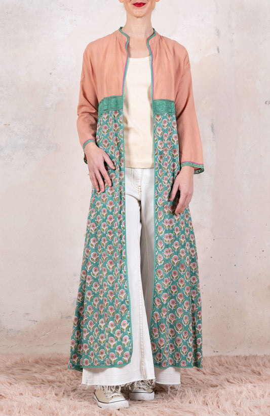 FULL OF INDIA LONG LIGHT COAT