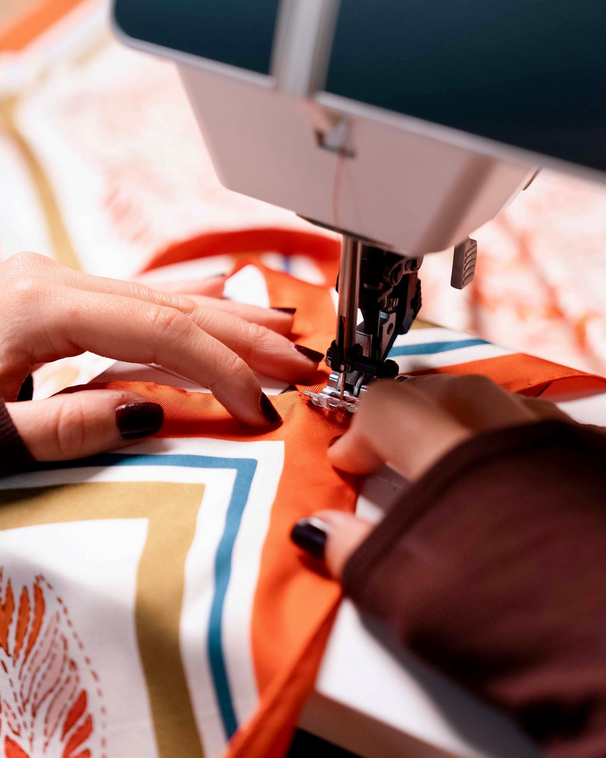 Foulard silk top