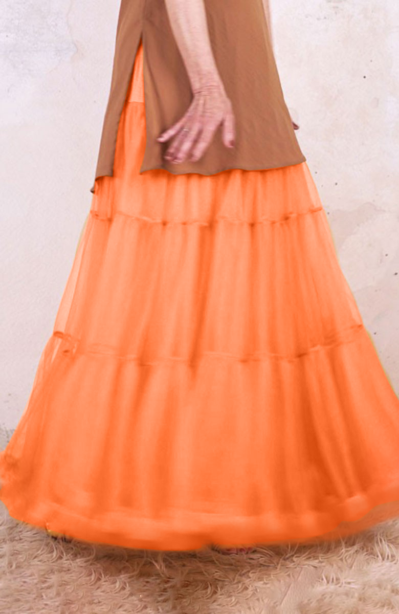 LONG DIVINA SOTTOGONNA DI TULLE